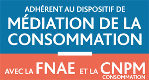 adhérent au dispositif de médiation de la consommation avec la FNAE et la CNPM